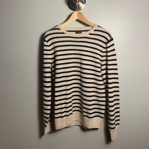 100% Cashmere JCrew Striped Sweater